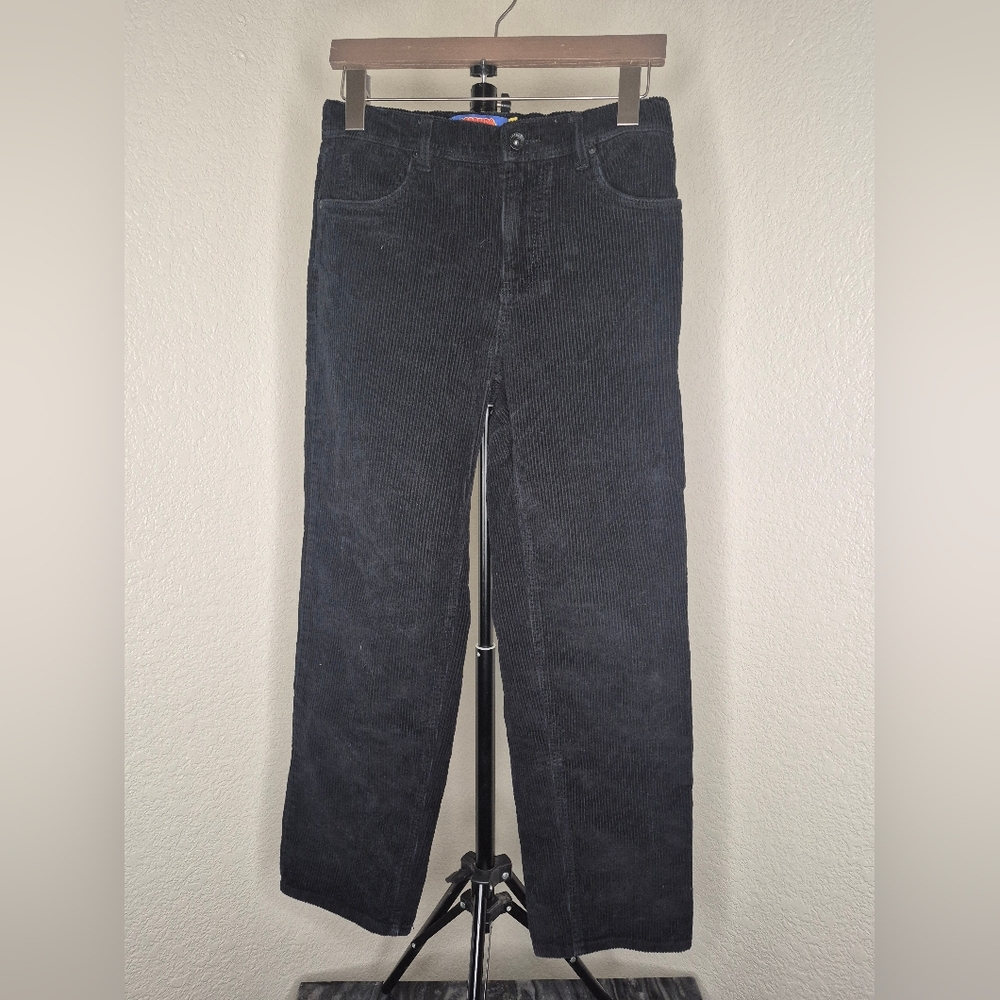 Mens Empyre Black Corduroy Trousers